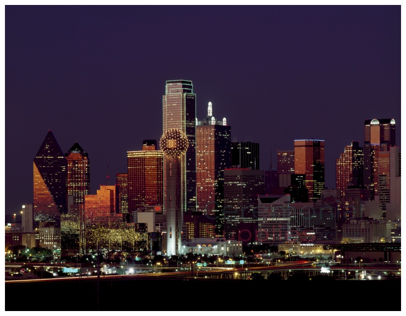 dallas night landscape