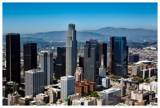 daytime aerial view of los angeles