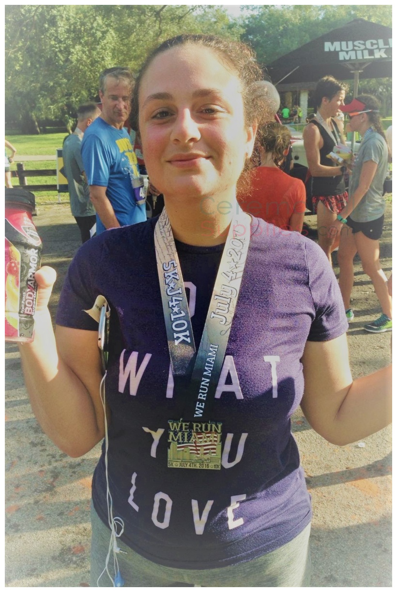 marathon runner with medal