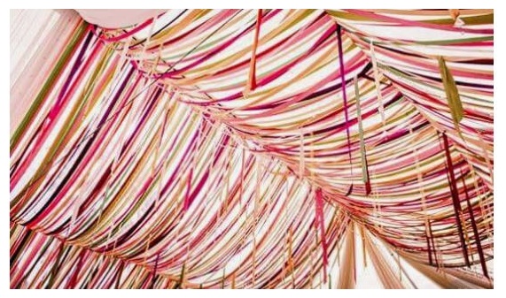 tent with ribbons