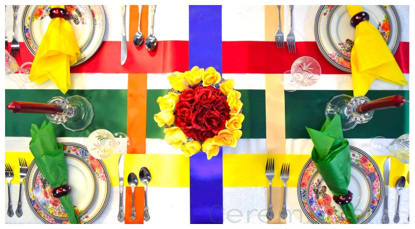 table runner ribbons