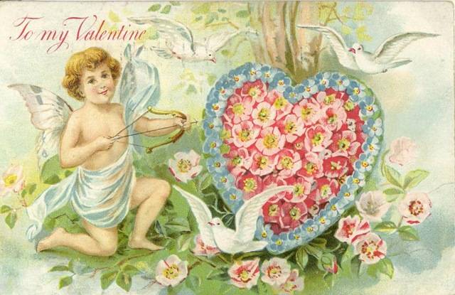 vintage valentine card