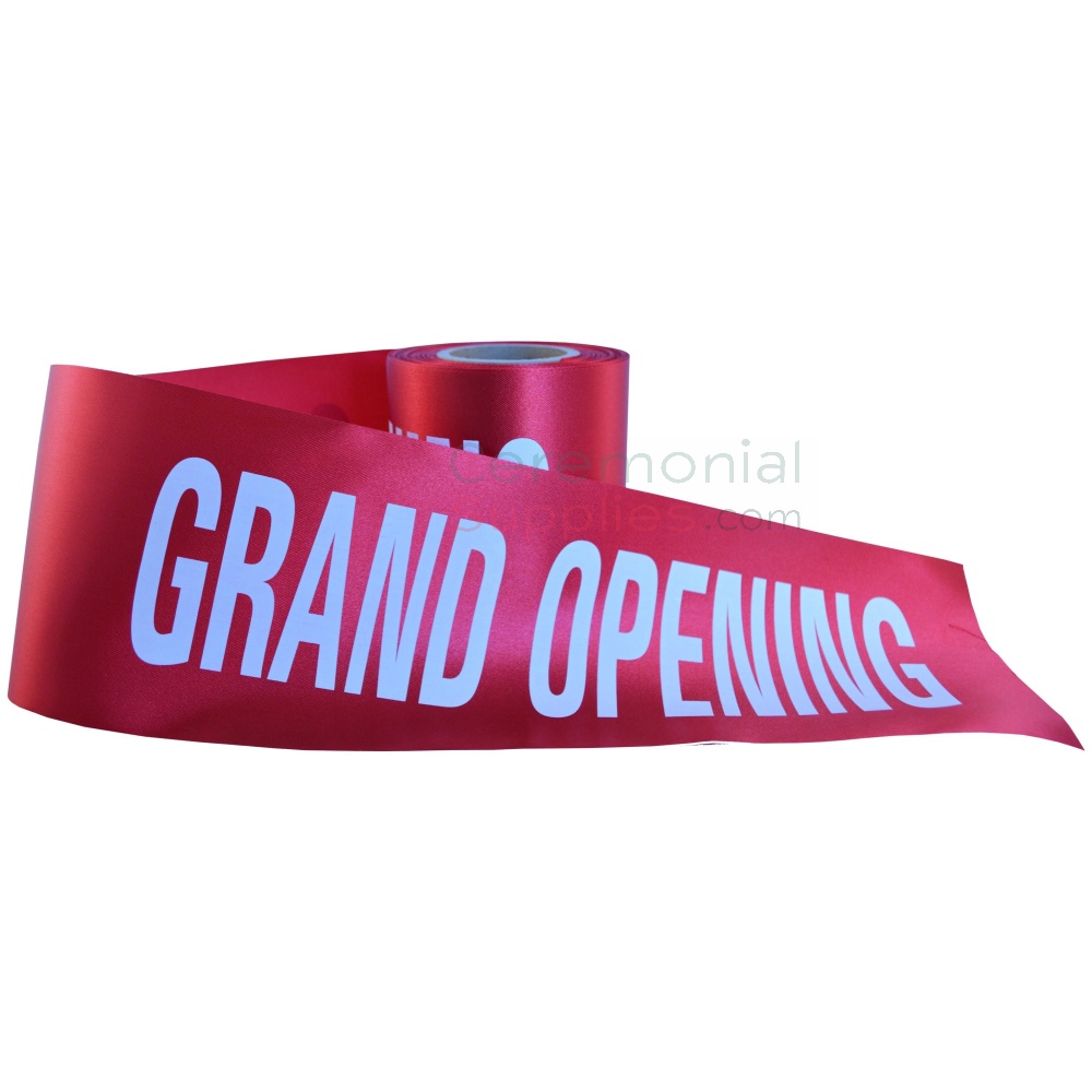 printed grand opening ribbon