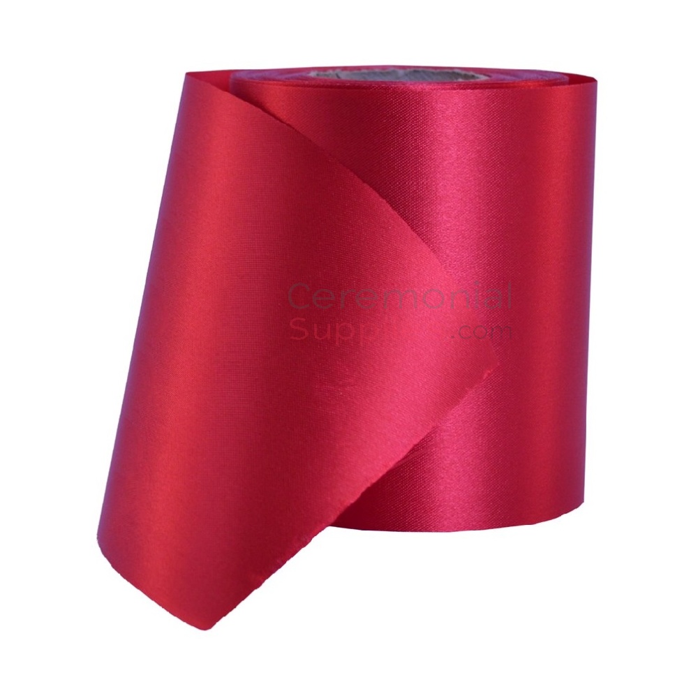 red ceremonial ribbon spool