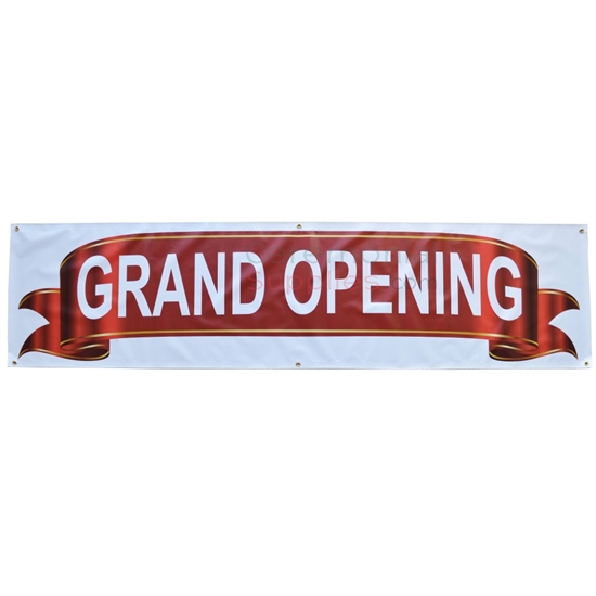Deluxe Grand Opening Banner | ceremonialsupplies.com