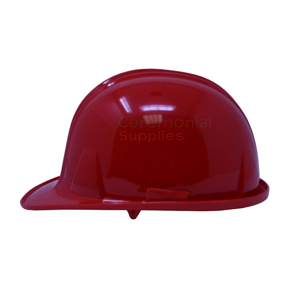 Ceremonial Groundbreaking Red Hard Hat