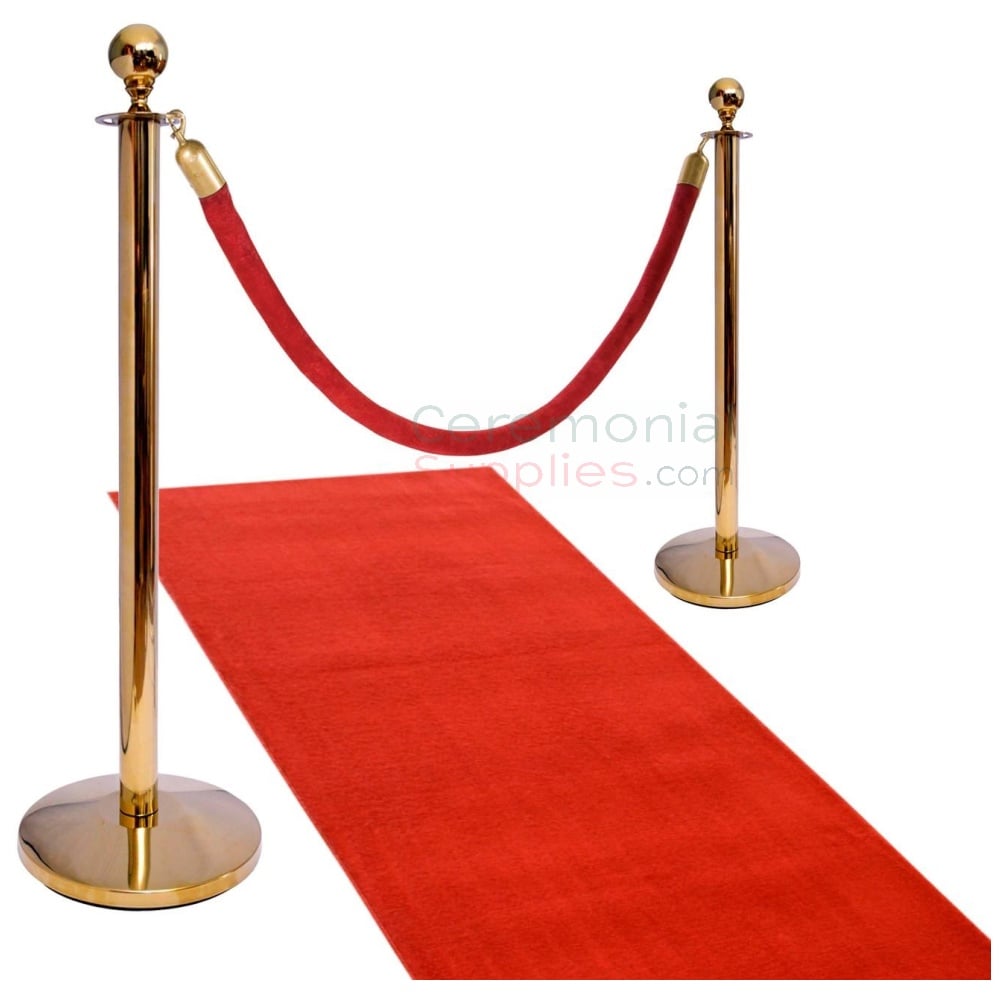 red carpet and stanchions