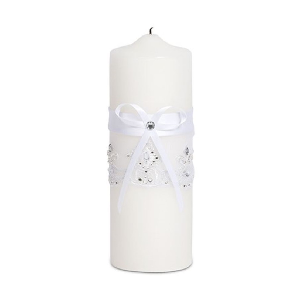 Ribbon And Lace Unity Candle