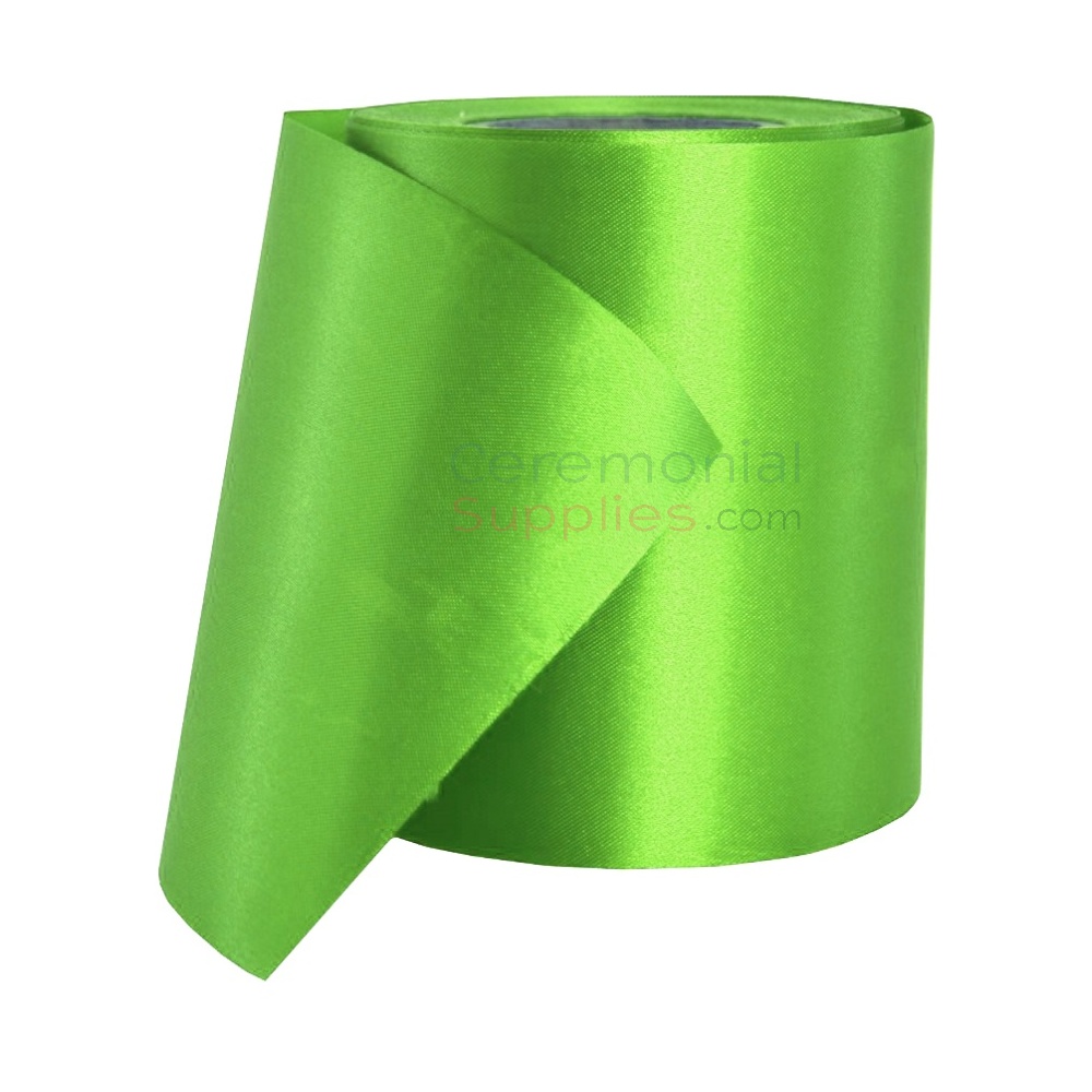 Plain Light Green Ceremonial Grand Opening Ribbon