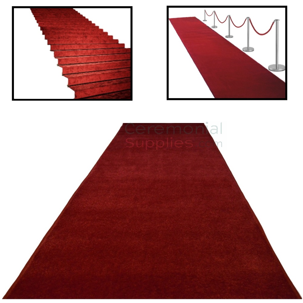stanchion and red carpet