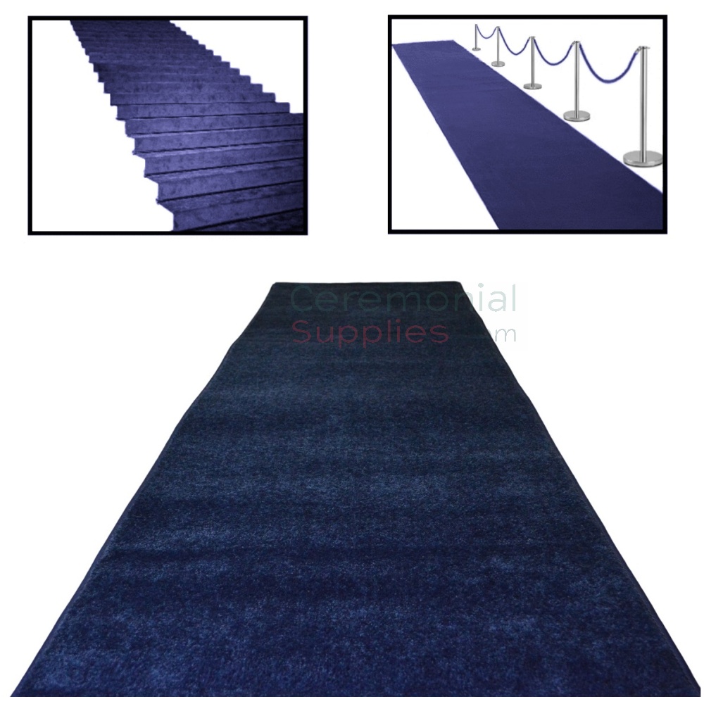 blue carpet runner