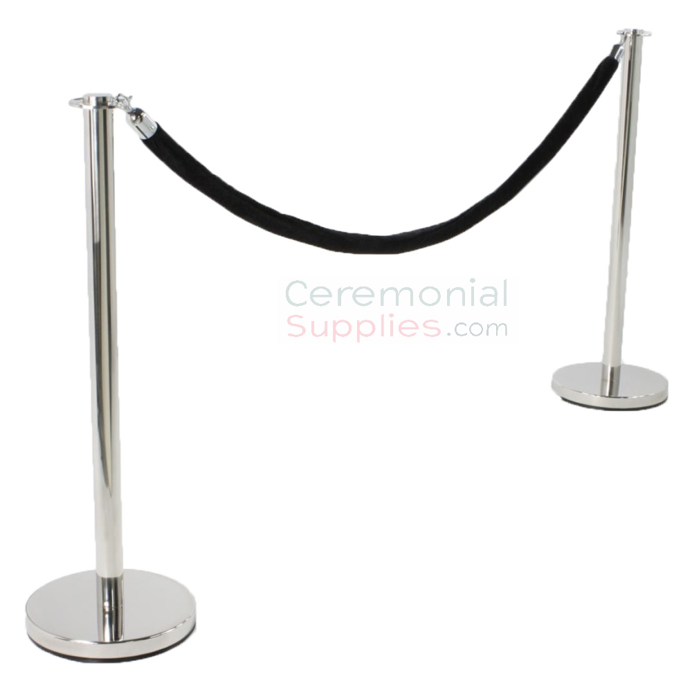 chrome stanchion flat top