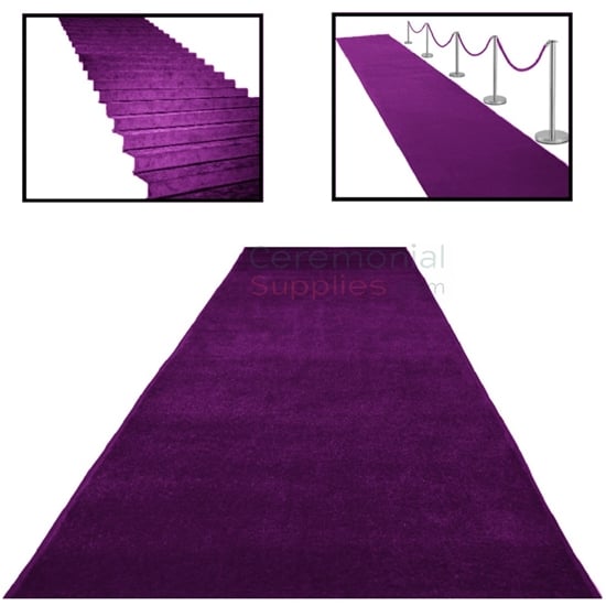 purple carpet runner