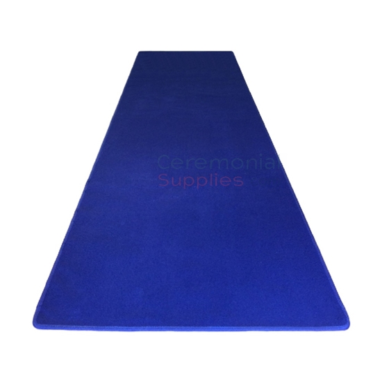 royal blue aisle runner