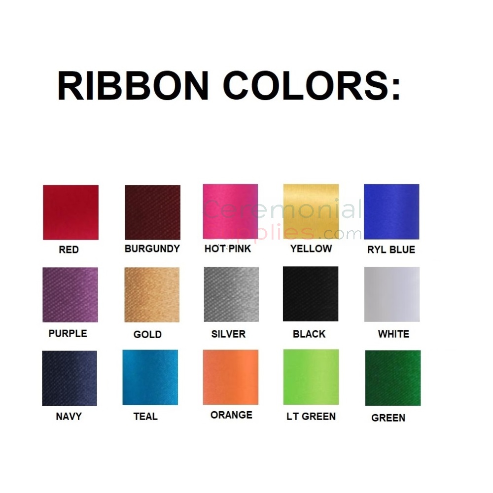 palette of ribbon colors