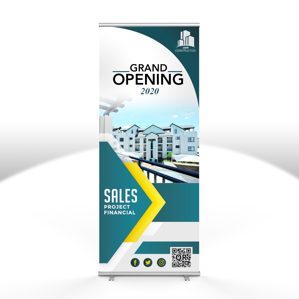 retractable vertical banner