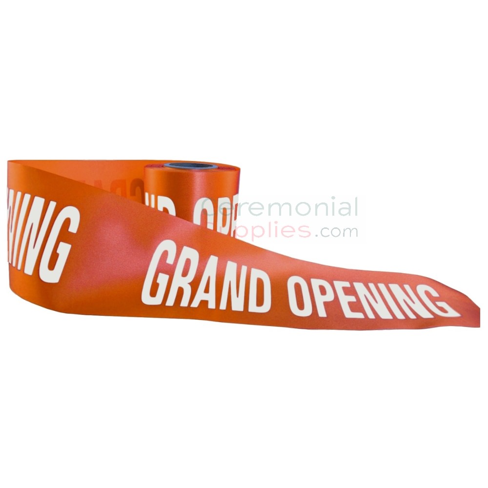 Orange Grand Opening Ribbon