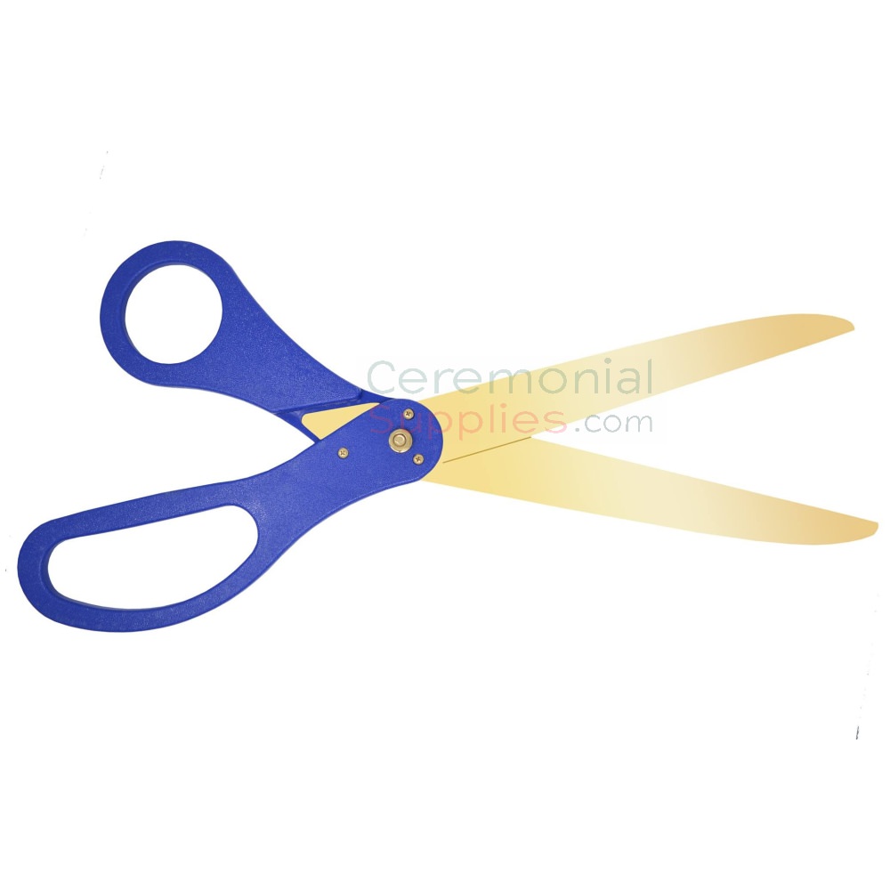 Ceremonial Golden Blade Ribbon Cutting Scissors