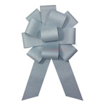 Assembled light blue ceremonial sparkling bow.