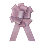 Soft shimmer light pink ceremonial bow.