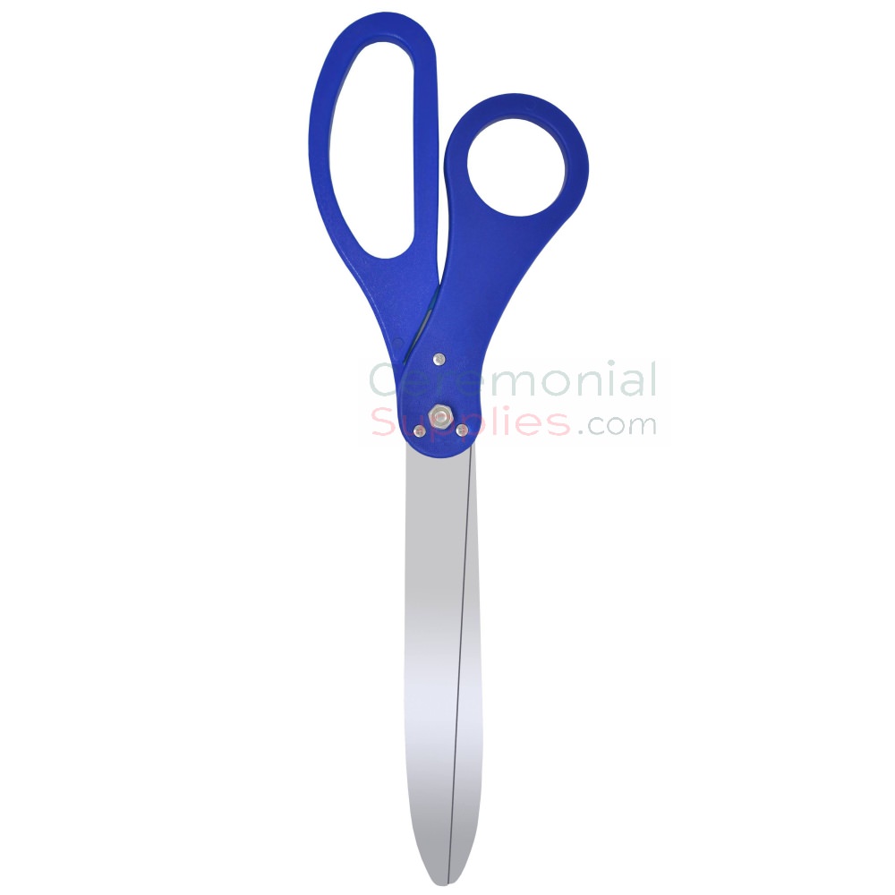 36 Blue Ribbon Cutting Scissors with Silver Blades