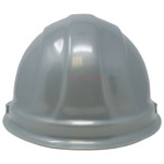 Rear view picture of a Silver Ceremonial Groundbreaking Hard Hat.