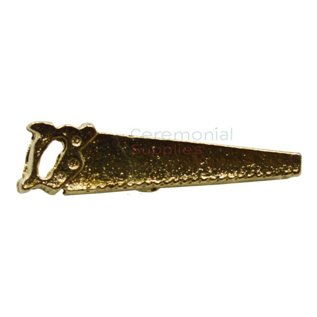 Picture of a Ceremonial Saw Lapel Pin.