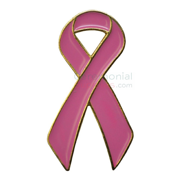 Picture of a Pink Awareness Ribbon Lapel Pin.