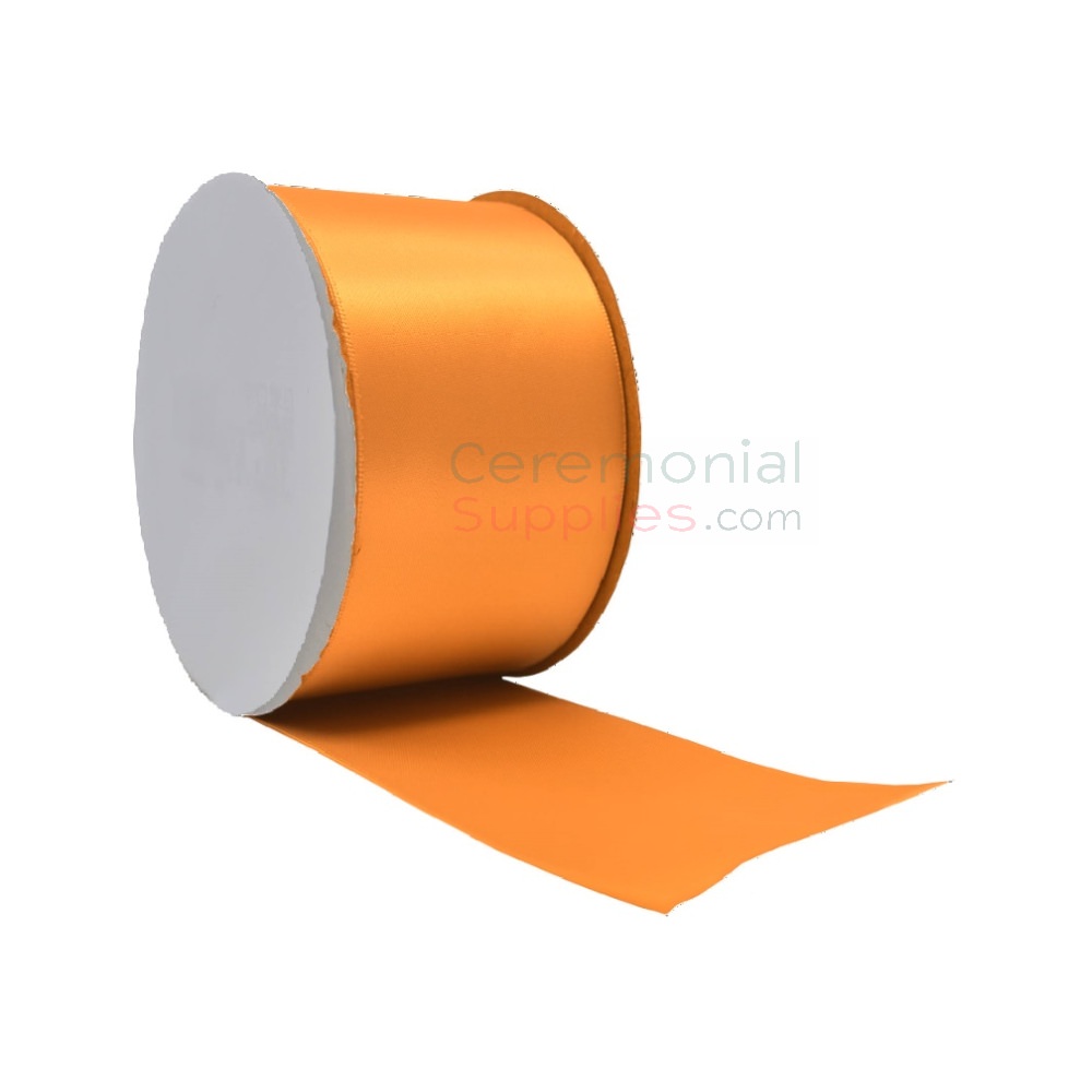 orange 2 inch ribbon spool