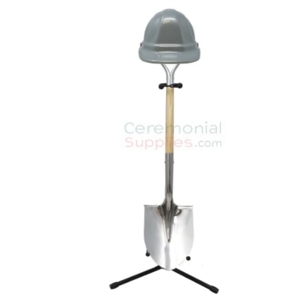 Silver Vip Ceremonial Groundbreaking Kit Picture of a Silver VIP Ceremonial Groundbreaking Kit.