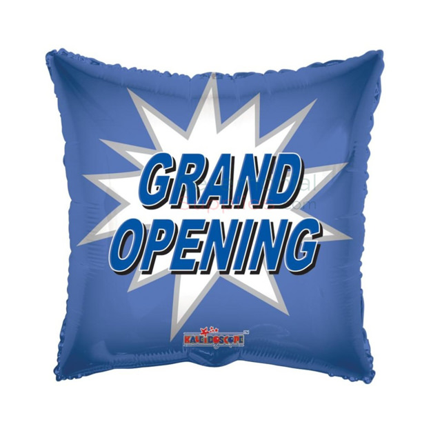 Picture of a 18 Inch Squared Grand Opening Balloon.