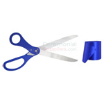 Picture of Matching Royal Blue Ribbon Cutting Kit.