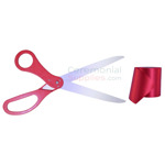 Ribbon-Cutting-Kit-in-Matching Red Scissors and Ribbon.