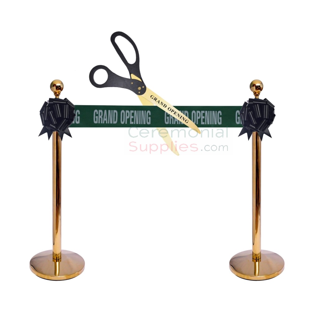 Gold and Chrome Ribbon Cutting Kit