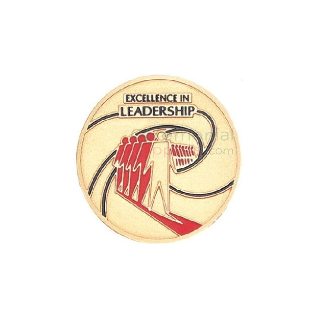 Image of an Excellence In Leadership Medal.