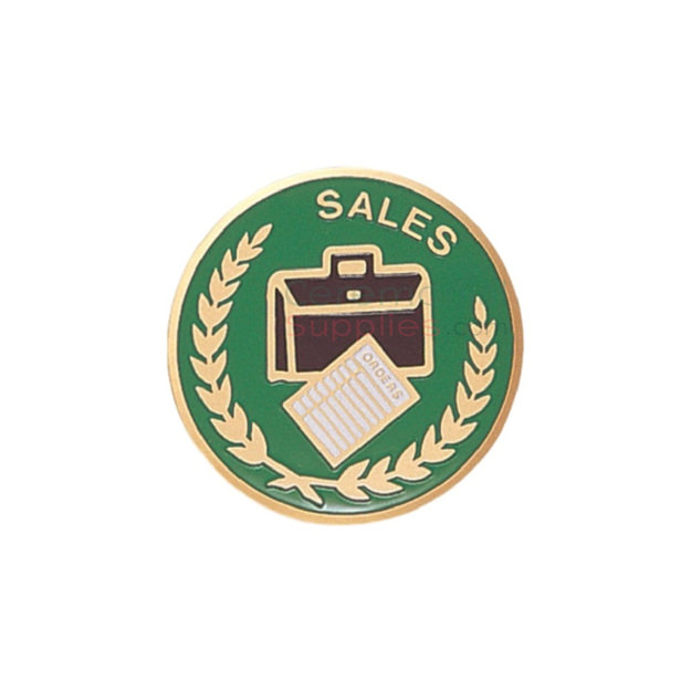 Image of a Sales Professional Recognition medal that has a briefcase and some paperwork featured in the center.