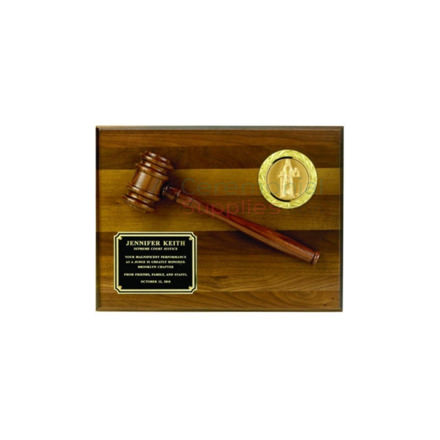 Image of the Honorary Gavel Plaque