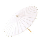 Image of a Summer Paper Parasol in White.