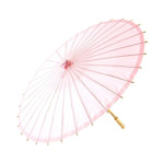 Shot of a Summer Paper Parasol in Vintage Pink.