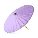 Photograph of a Summer Paper Parasol in Lavender.
