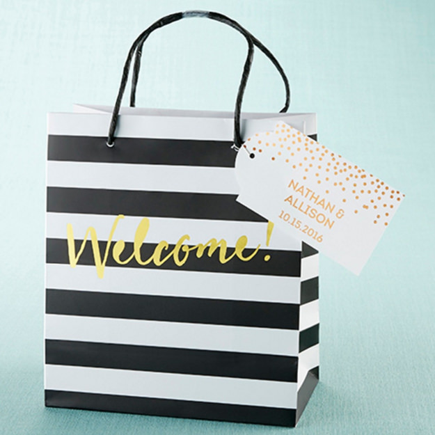 Photo of Classic Striped Welcome Bags.