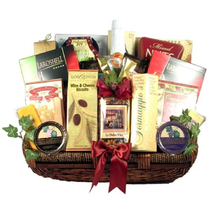 Picture of a Celebration to Remember Gift Basket.