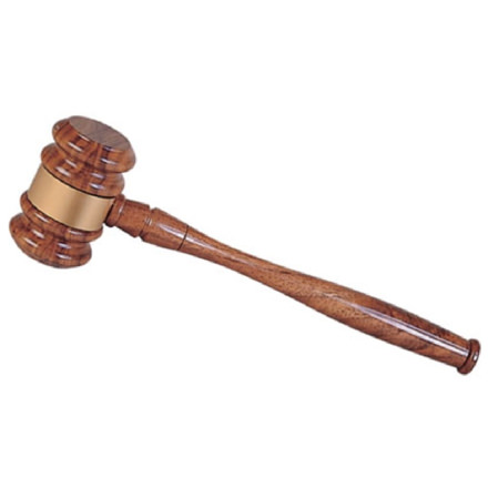 Image of a Wooden Ceremonial Gavel.