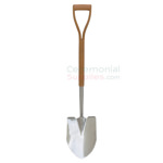 Picture of a Polished Steel Groundbreaking Ceremonial Shovel.