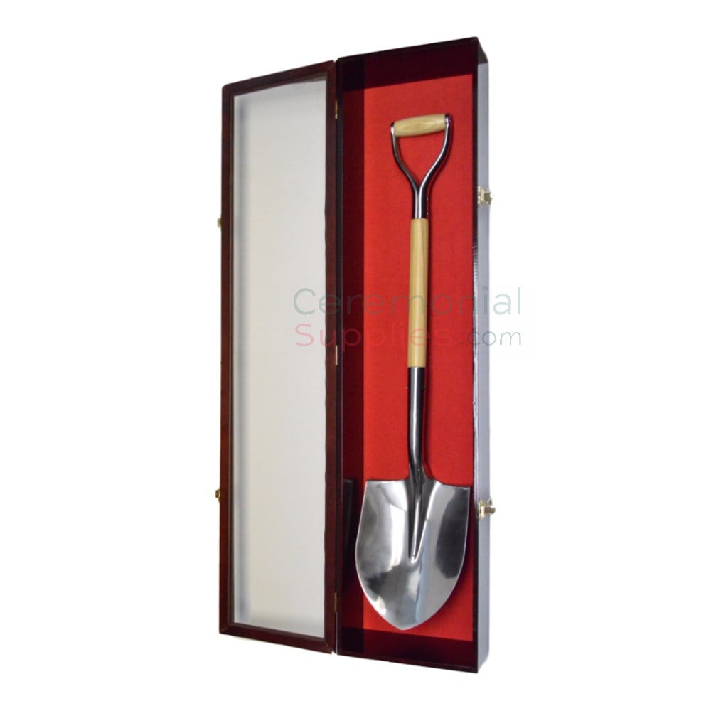 ceremonial shovel display case