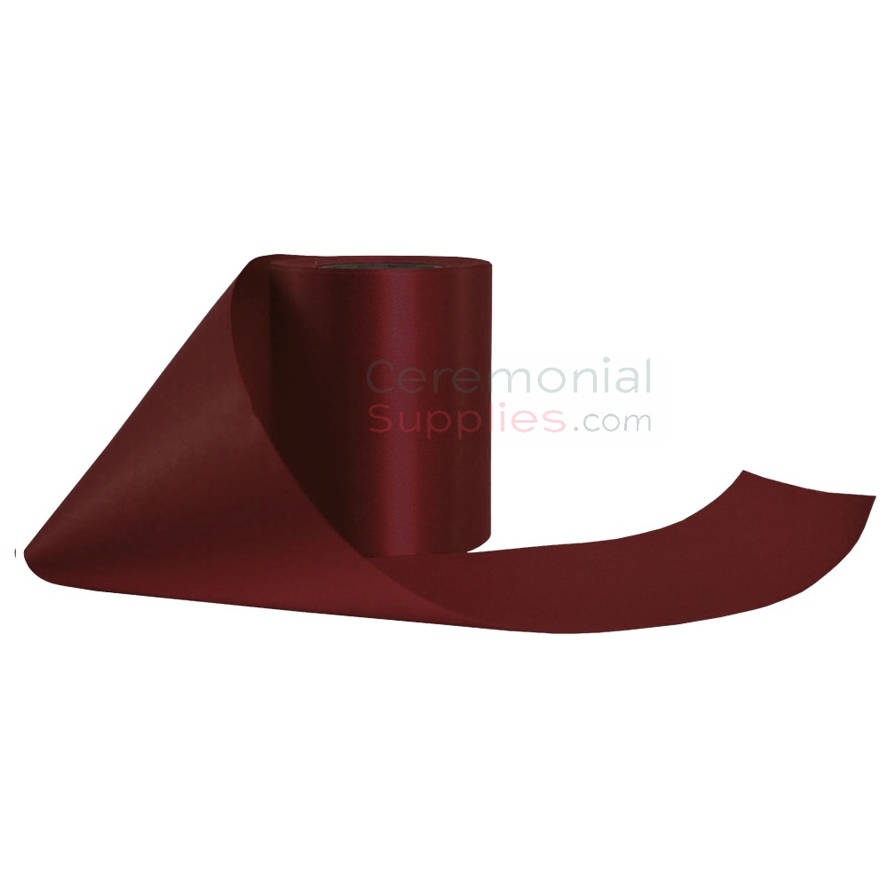 Burgundy ribbon