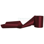 Picture of Burgundy Ceremonial Grand Opening Ribbon in swirl position.