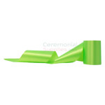 Green Grand Opening Ribbon in unrolled pose.