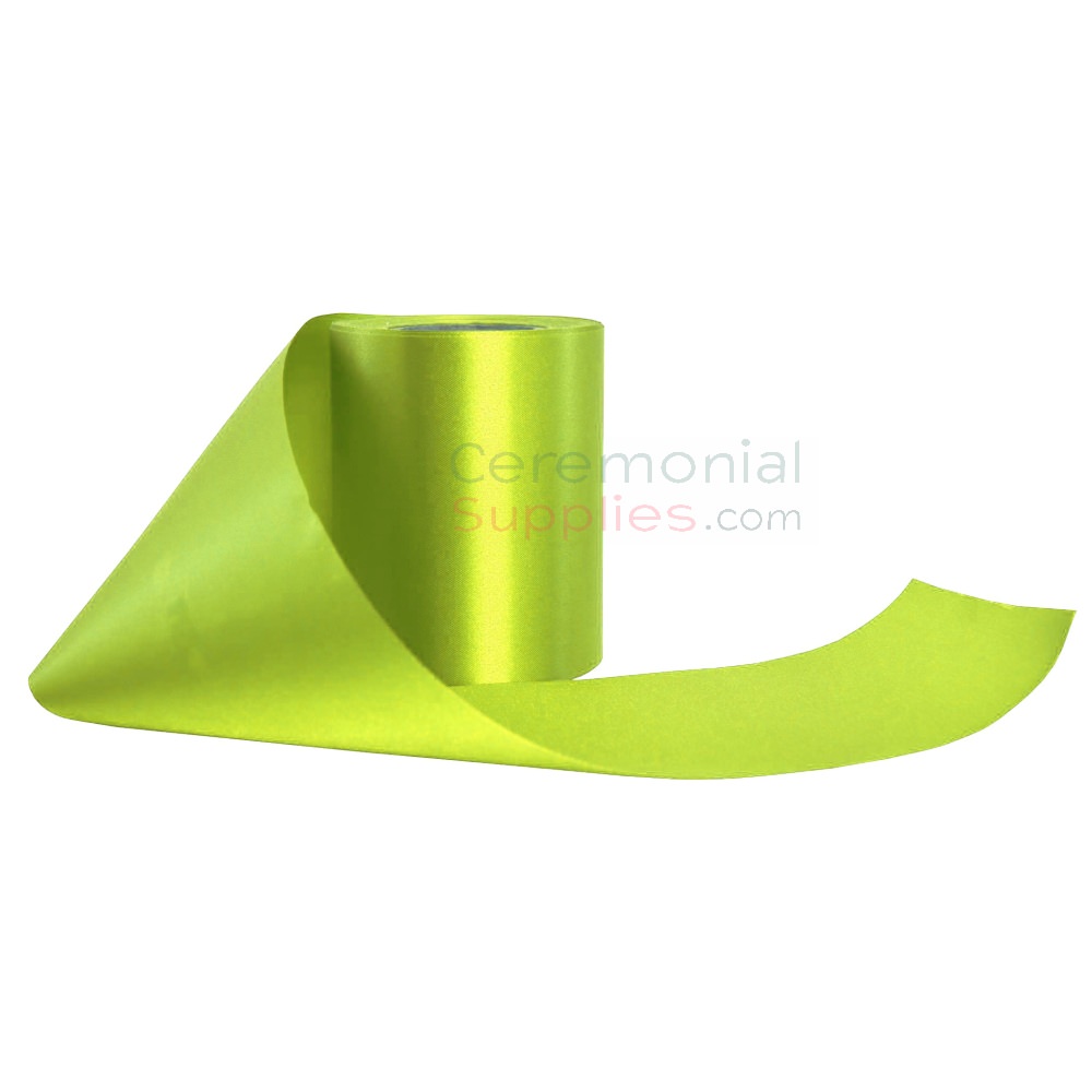 neon green ceremonial ribbon