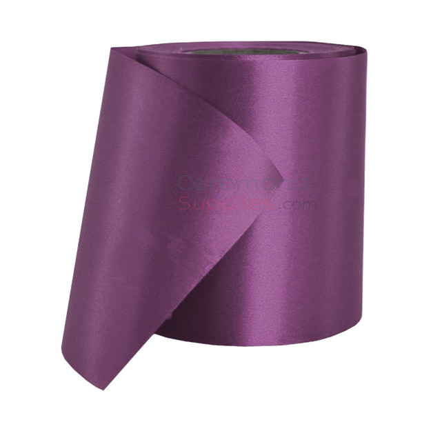 Photo of a roll of Purple Satin Ceremonial Ribbon